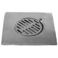 Coladera cuadrada 20 x20 cm aluminio