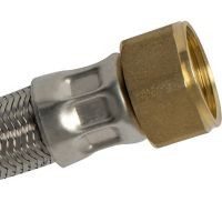 Manguera  Calentador Inox1/2Mx3/4X100Cm