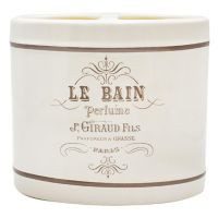 Portacepillos 2 divisiones beige