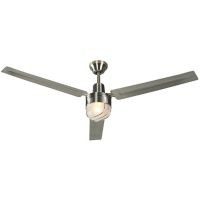 Ventilador 54" Vanetti Ind satinado 1luz c/c pared
